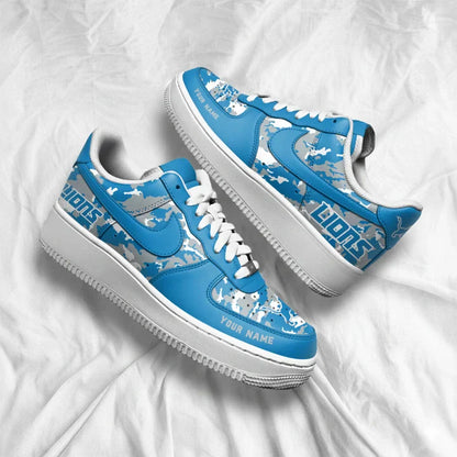 [SPECIAL OFFER] NEW CUSTOMIZED NFL04 DTL DETROIT LIONS AF1 SNEAKERS