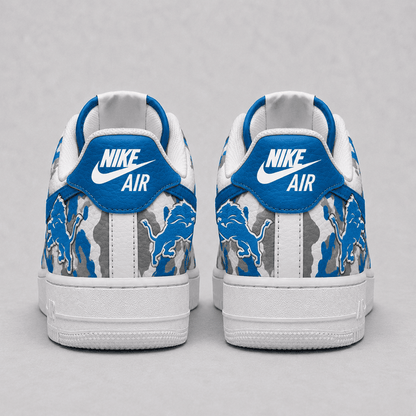 [SPECIAL OFFER] NEW CUSTOMIZED NFL04 DTL DETROIT LIONS AF1 SHOES