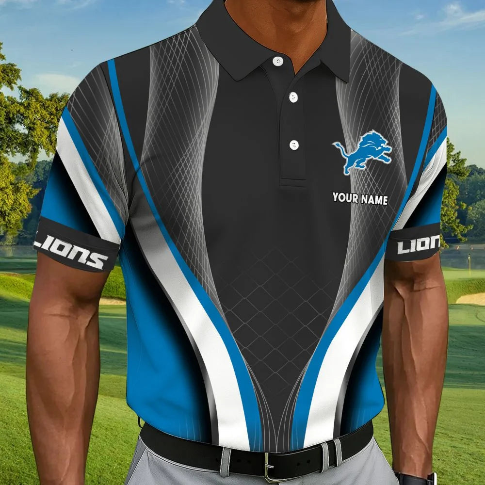LIMITED EDITION - NEW CUSTOMIZED NFL04 DTL DETROIT LIONS T-SHIRT, POLO SHIRT, ZIP POLO SHIRT, SWEATSHIRT, HOODIE & ZIP HOODIE