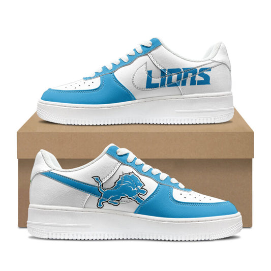 [SPECIAL OFFER] NEW CUSTOMIZED NFL04 DTL DETROIT LIONS AF1 SHOES