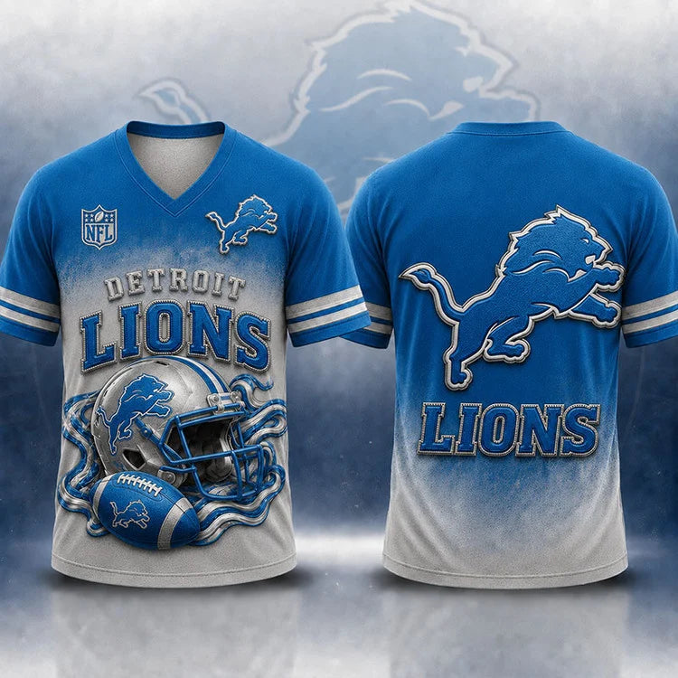 LIMITED EDITION - NEW CUSTOMIZED NFL04 DETROIT LIONS T-SHIRTS, POLO, SWEASHIRTS, V-NECK T-SHIRT, HOODIE & ZIP HOODIE