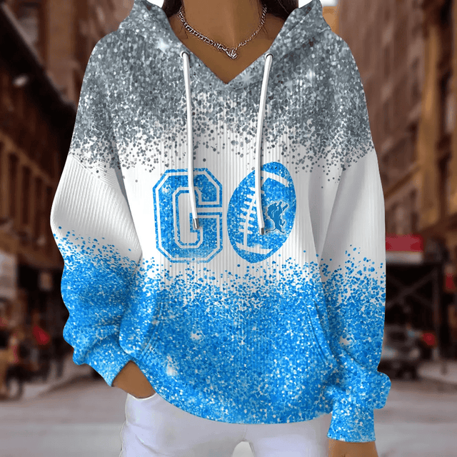 [SPECIAL OFFER] NEW CUSTOMIZED NFL04 DTL DETROIT LIONS RIBBED HOODIE & SWEATSHIRT