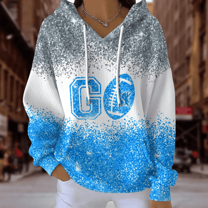 [SPECIAL OFFER] NEW CUSTOMIZED NFL04 DTL DETROIT LIONS RIBBED HOODIE & SWEATSHIRT