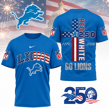 LIMITED EDITION - NEW CUSTOMIZED NFL04 DTL DETROIT LIONS T-SHIRT, POLO SHIRT, ZIP POLO SHIRT, SWEATSHIRT, HOODIE & ZIP HOODIE