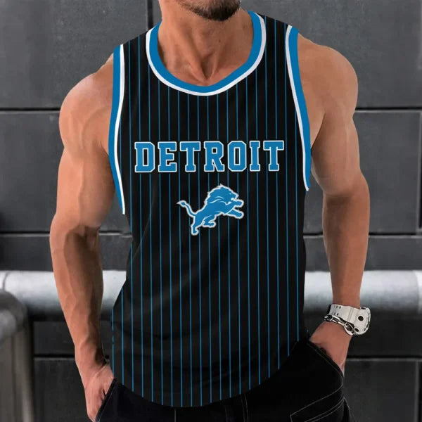 [SPECIAL OFFER] NEW CUSTOMIZED NFL04 DTL DETROIT LIONS UNISEX TANK TOP