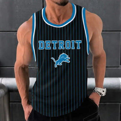 [SPECIAL OFFER] NEW CUSTOMIZED NFL04 DTL DETROIT LIONS UNISEX TANK TOP
