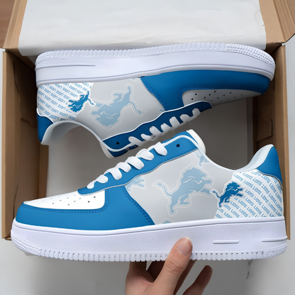 [SPECIAL OFFER] NEW CUSTOMIZED NFL04 DTL DETROIT LIONS AF1 SNEAKERS