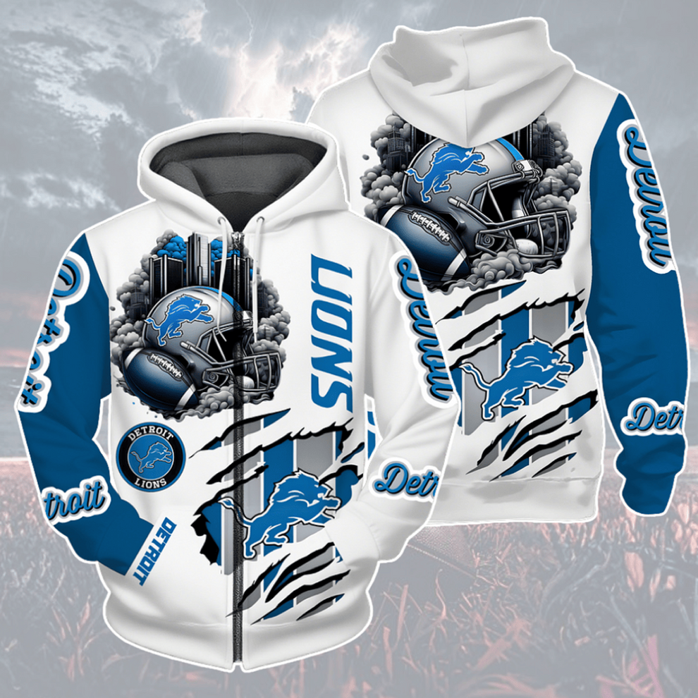 LIMITED EDITION - NEW CUSTOMIZED NFL04 DTL DETROIT LIONS UNISEX T-SHIRT, POLO, HOODIE & JACKETS