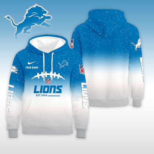LIMITED EDITION - NEW CUSTOMIZED NFL04 DTL DETROIT LIONS UNISEX T-SHIRT, POLO, HOODIE & JACKETS