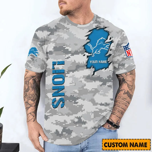 LIMITED EDITION - NEW CUSTOMIZED NFL04 DTL DETROIT LIONS T-SHIRT, POLO SHIRT, ZIP POLO SHIRT, SWEATSHIRT, HOODIE & ZIP HOODIE