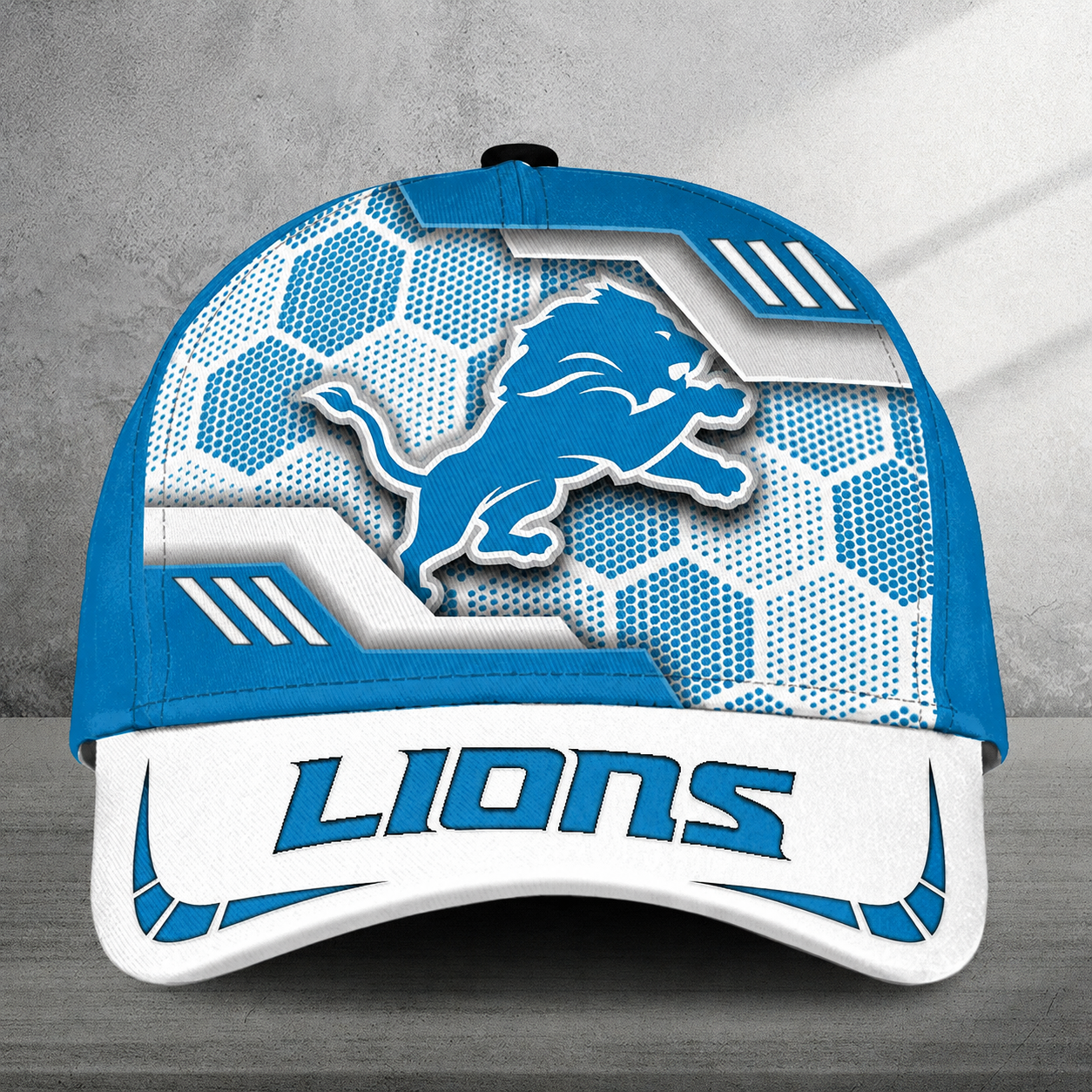 LIMITED EDITION - NEW CUSTOMIZED NFL04 DTL DETROIT LIONS CLASSIC CAP