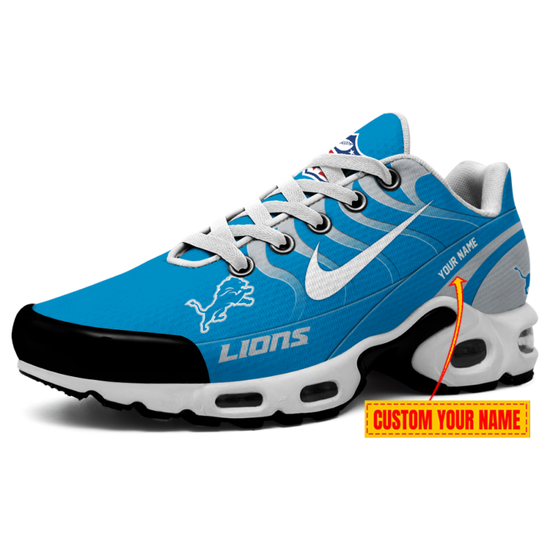 [SPECIAL OFFER] NEW CUSTOMIZED NFL04 DTL DETROIT LIONS AIR MAX PLUS SNEAKERS