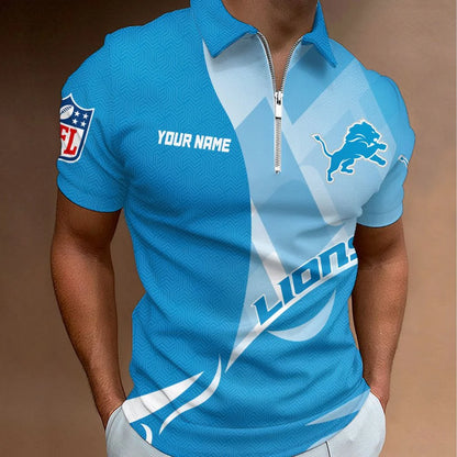 LIMITED EDITION - NEW CUSTOMIZED NFL04 DTL DETROIT LIONS T-SHIRT, POLO SHIRT, ZIP POLO SHIRT, SWEATSHIRT, HOODIE & ZIP HOODIE