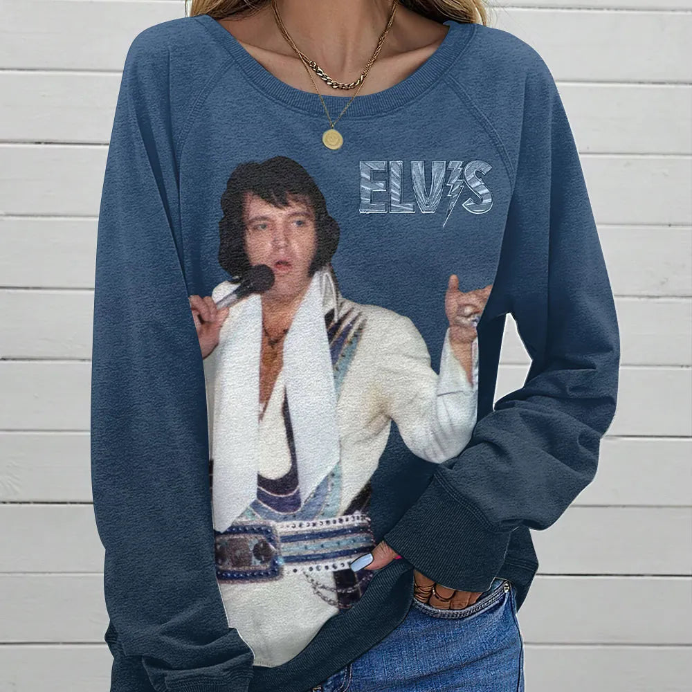 [FAN FAVORITE] NEW CUSTOMIZED ELVIS PRESLEY UNISEX SWEATSHIRT
