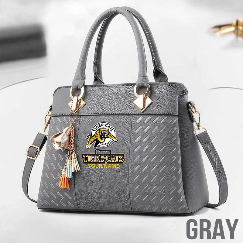 [FAN EXCLUSIVE] NEW CUSTOMIZED CFL04 HAM HAMILTON TIGER-CATS MULTICOLOR HANDBAG