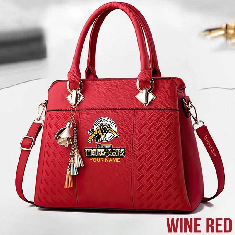 [FAN EXCLUSIVE] NEW CUSTOMIZED CFL04 HAM HAMILTON TIGER-CATS MULTICOLOR HANDBAG