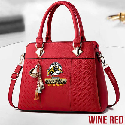 [FAN EXCLUSIVE] NEW CUSTOMIZED CFL04 HAM HAMILTON TIGER-CATS MULTICOLOR HANDBAG