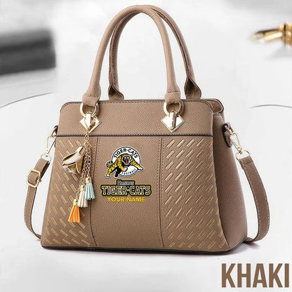 [FAN EXCLUSIVE] NEW CUSTOMIZED CFL04 HAM HAMILTON TIGER-CATS MULTICOLOR HANDBAG