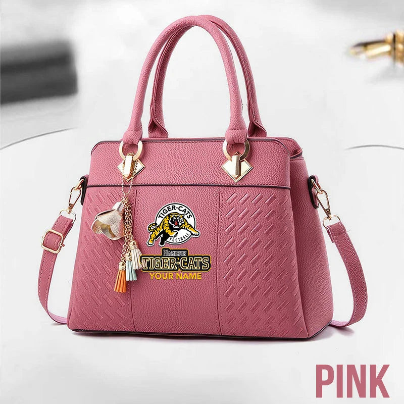[FAN EXCLUSIVE] NEW CUSTOMIZED CFL04 HAM HAMILTON TIGER-CATS MULTICOLOR HANDBAG