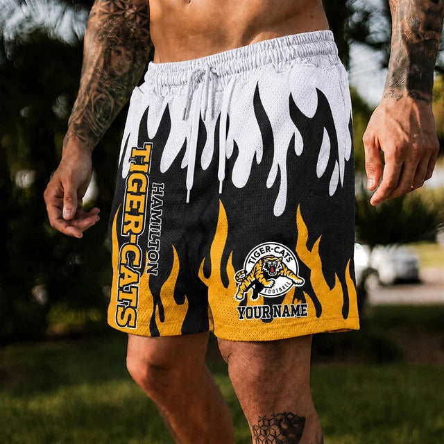 [FAN EXCLUSIVE] NEW CUSTOMIZED CFL04 HAM HAMILTON TIGER-CATS SHORT PANTS