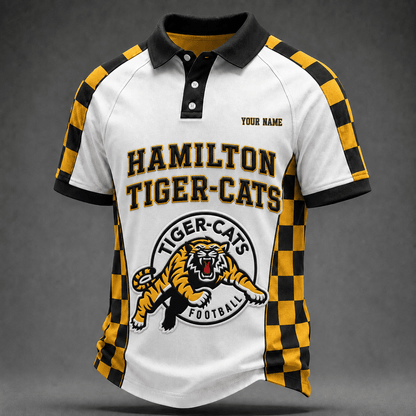 [FAN EXCLUSIVE] NEW CUSTOMIZED CFL04 HAM HAMILTON TIGER-CATS POLO SHIRT