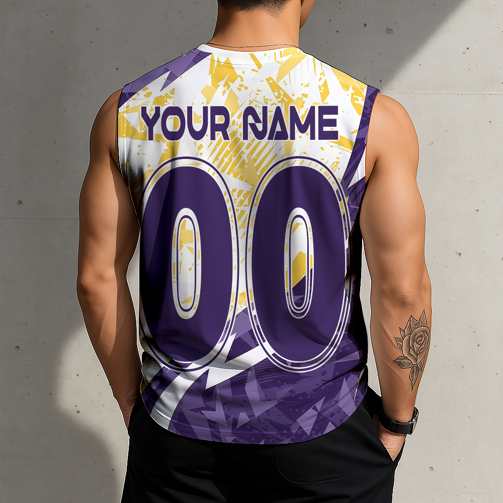 POPULAR NOW - NEW CUSTOMIZED MLC04 LAK LOS ANGELES KNIGHT RIDERS TANK TOP & GYM SHIRT