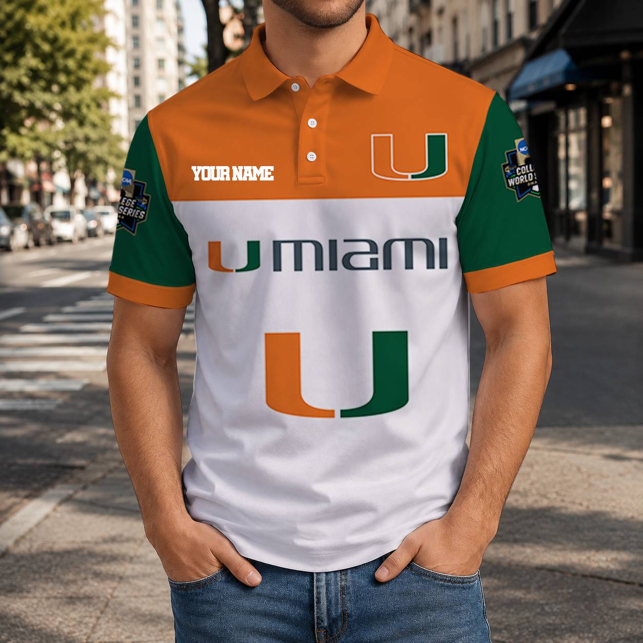 LIMITED EDITION - NEW CUSTOMIZED NCAA CWS04 MIH MIAMI HURRICANES T-SHIRT, POLO SHIRT, ZIP POLO SHIRT, SWEATSHIRT, HOODIE & ZIP HOODIE