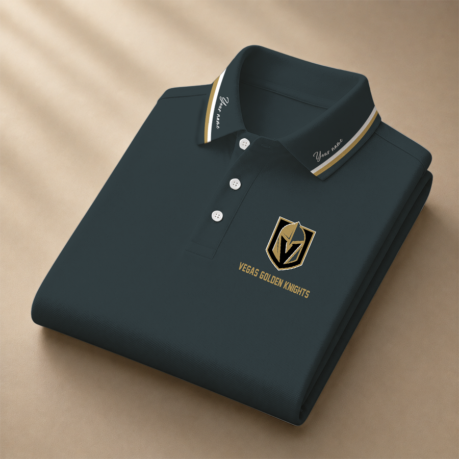 [SUPER SALE] NEW CUSTOMIZED NHL04 VGK VEGAS GOLDEN KNIGHTS POLO SHIRT
