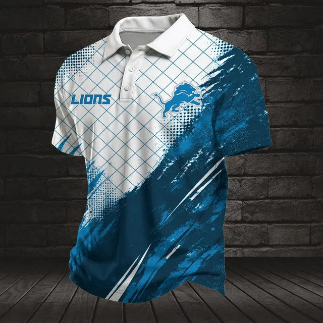 EXCLUSIVE EDITION - NEW CUSTOMIZED NFL04 DTL DETROIT LIONS POLO SHIRT, ZIP POLO SHIRT, T-SHIRT, HOODIE, ZIP HOODIE & SWEATSHIRT