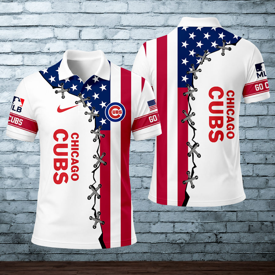 LIMITED EDITION - NEW CUSTOMIZED MLB04 CCS CHICAGO CUBS POLO SHIRT