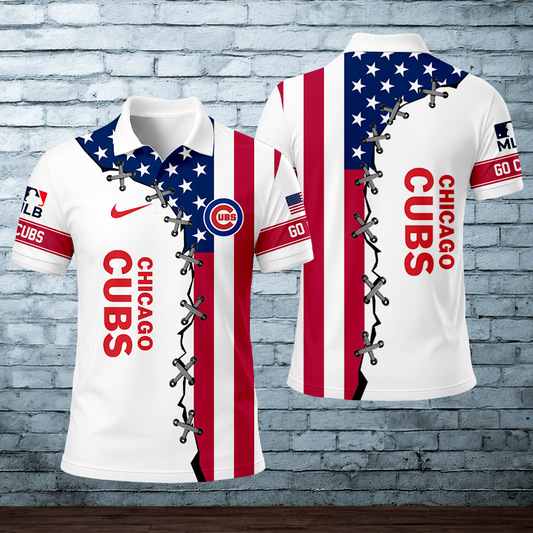 LIMITED EDITION - NEW CUSTOMIZED MLB04 CCS CHICAGO CUBS POLO SHIRT