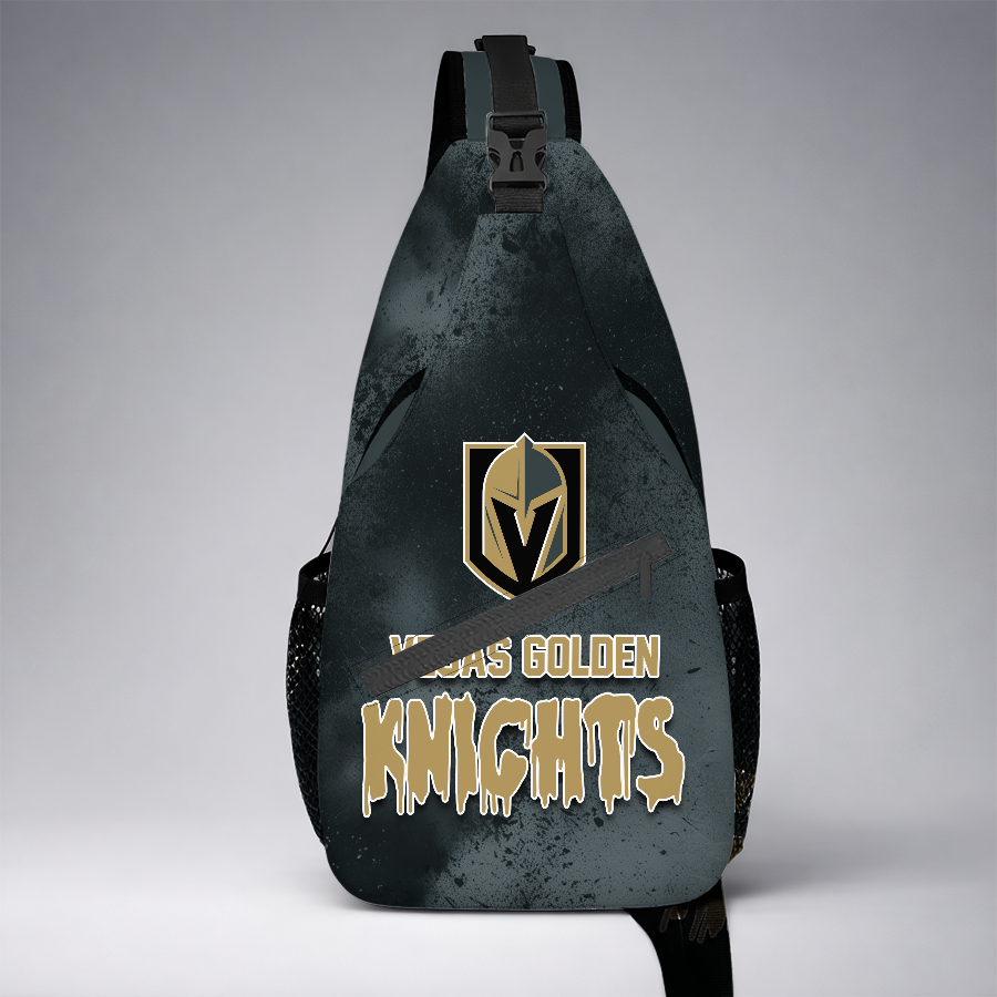 [SUPER SALE] NEW CUSTOMIZED NHL04 VGK VEGAS GOLDEN KNIGHTS SLING BAG