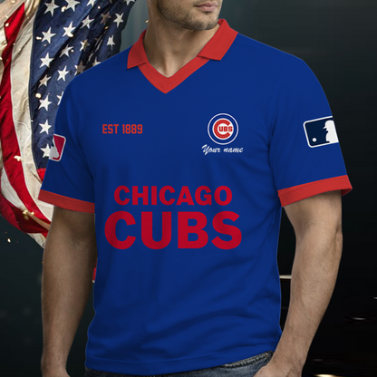 [FLASH SALE] NEW CUSTOMIZED MLB04 CCS CHICAGO CUBS POLO SHIRT