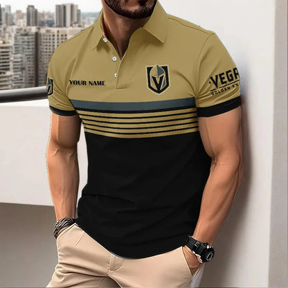 VIRAL EDITION - NEW CUSTOMIZED NHL04 VGK VEGAS GOLDEN KNIGHTS POLO SHIRT, ZIP POLO SHIRT & T-SHIRTS