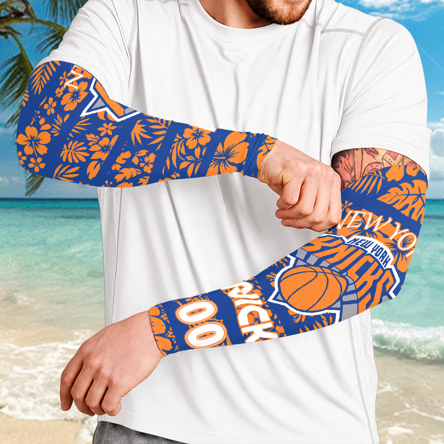 [HOT DEAL] NEW CUSTOMIZED NBA04 NYK NEW YORK KNICKS SUN ARM SLEEVES