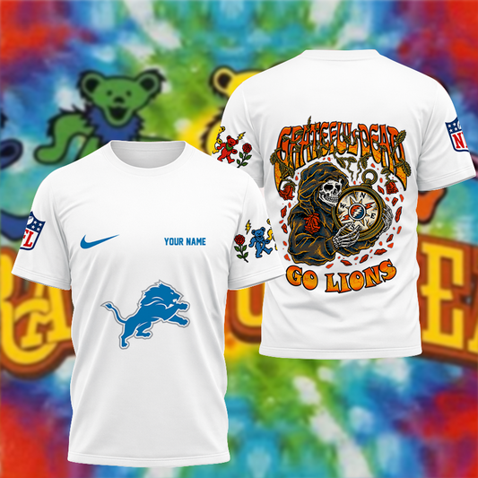 [SPECIAL OFFER] NEW CUSTOMIZED NFL04 DTL DETROIT LIONS x GRATEFUL DEAD T-SHIRT, HOODIE, ZIP HOODIE