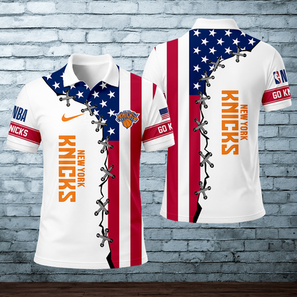 LIMITED EDITION - NEW CUSTOMIZED NBA04 NYK NEW YORK KNICKS POLO SHIRT