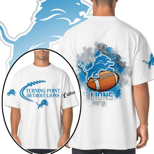 VIRAL EDITION - NEW CUSTOMIZED NFL04 DTL DETROIT LIONS POLO SHIRT, ZIP POLO SHIRT & T-SHIRTS