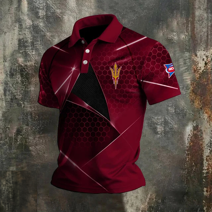 VIRAL EDITION - NEW CUSTOMIZED NCAA FBS04 ASS ARIZONA STATE SUN DEVILS POLO SHIRT, ZIP POLO SHIRT & T-SHIRTS