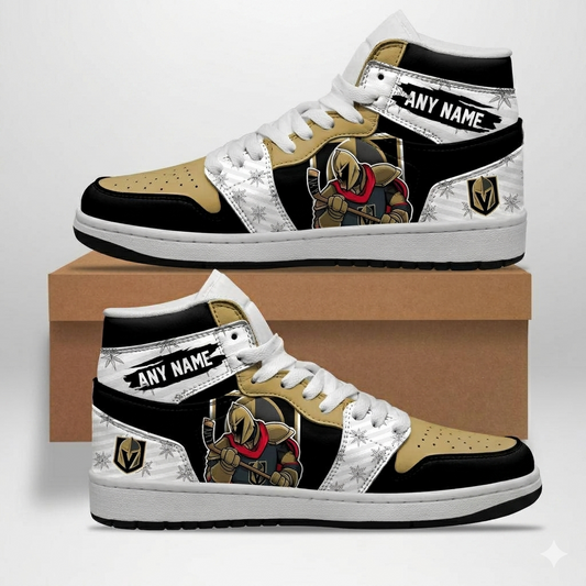 VIRAL EDITION - NEW CUSTOMIZED NHL04 VGK VEGAS GOLDEN KNIGHTS AIR JORDAN SNEAKERS