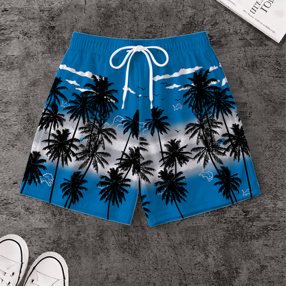 LIMITED EDITION - NEW CUSTOMIZED NFL04 DTL DETROIT LIONS SHORT PANTS