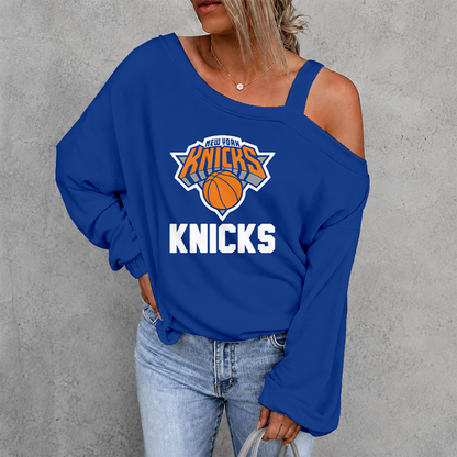 [HOT DEAL] NEW CUSTOMIZED DROP NBA04 NYK NEW YORK KNICKS SHOULDER SWEATSHIRT