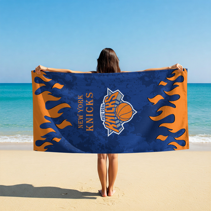 LIMITED EDITION - NEW CUSTOMIZED NBA04 NYK NEW YORK KNICKS BEACH TOWEL FOR FAN