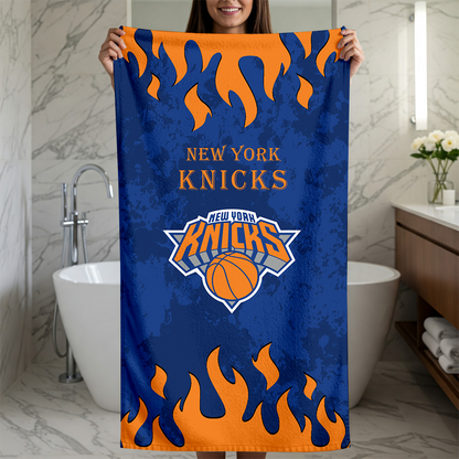 LIMITED EDITION - NEW CUSTOMIZED NBA04 NYK NEW YORK KNICKS BEACH TOWEL FOR FAN