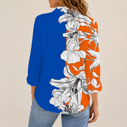 [HOT DEAL] NEW CUSTOMIZED NBA04 NYK NEW YORK KNICKS WOMEN CASUAL SHIRT FOR FAN