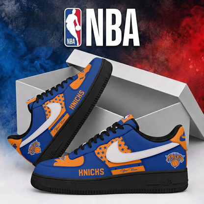 LIMITED EDITION - NEW CUSTOMIZED NBA04 NYK NEW YORK KNICKS AF1 SHOES