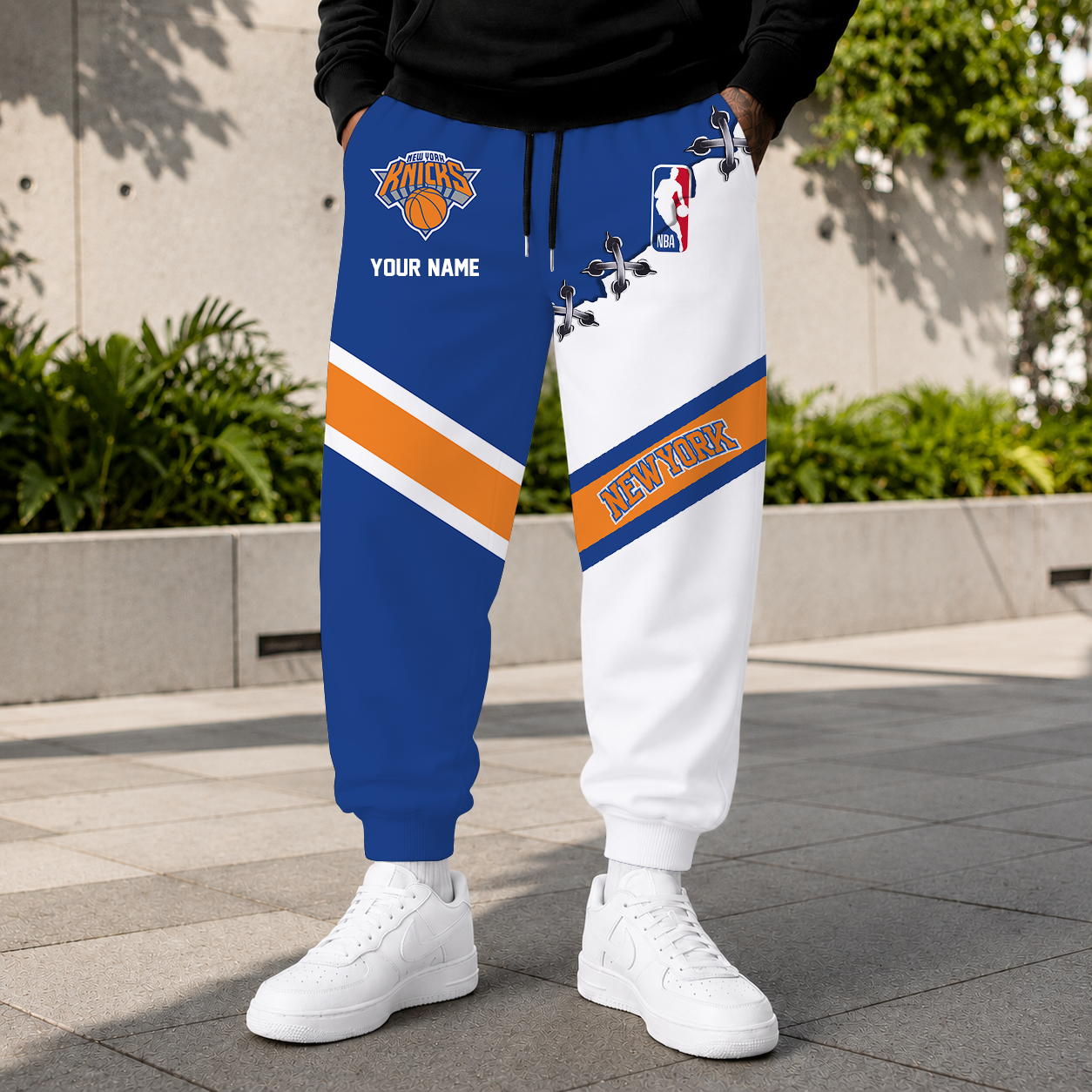 ELITE EDITION - NEW CUSTOMIZED NBA04 NYK NEW YORK KNICKS SWEATPANTS