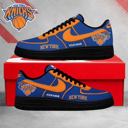 LIMITED EDITION - NEW CUSTOMIZED NBA04 NYK NEW YORK KNICKS AF1 SNEAKERS