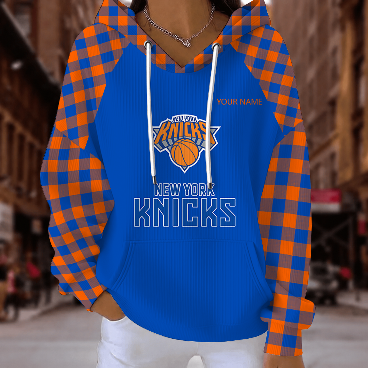 [HOT DEAL] NEW CUSTOMIZED NBA04 NYK NEW YORK KNICKS  RIBBED HOODIE & SWEATSHIRT