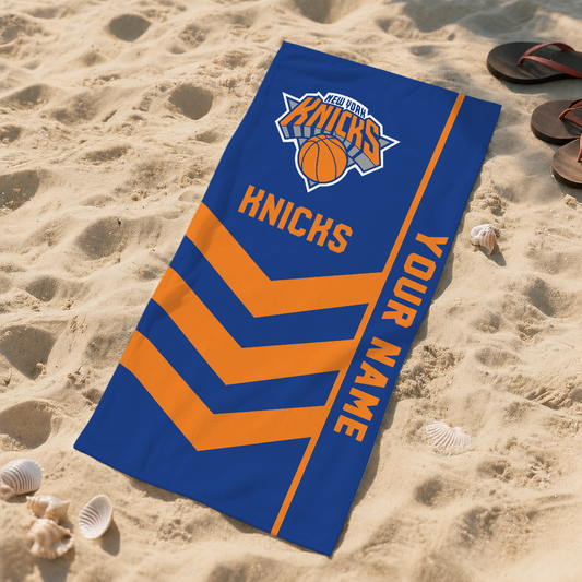 LIMITED EDITION - NEW CUSTOMIZED NBA04 NYK NEW YORK KNICKS BEACH TOWEL FOR FAN